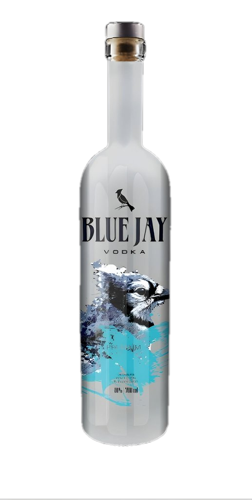 Blue Jay Vodka frosted 0.7L bottle